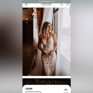 BRAND NEW ESSENCE OF AUSTRALIA D3238 WEDDING GOWN